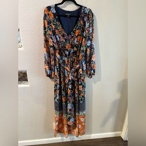 INC Maxi Dress Long Sleeve